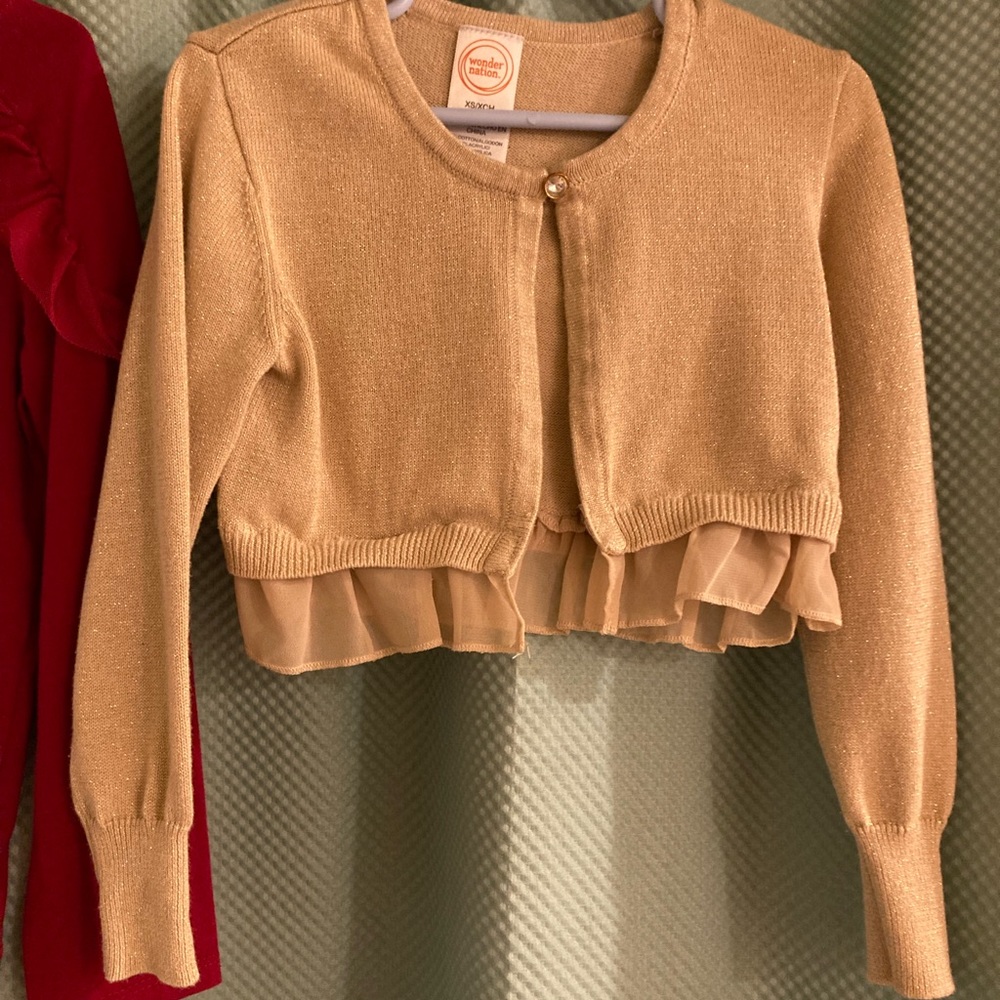 Girls Dress cardigan and blouse